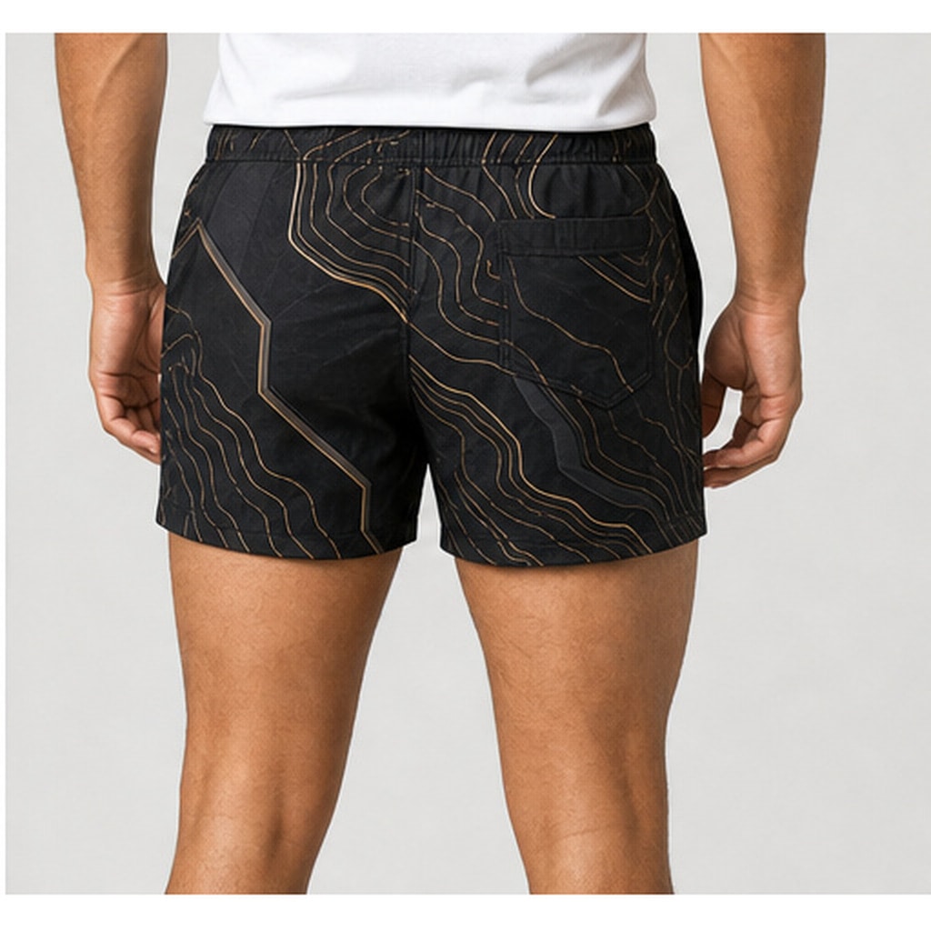 Short de baño Black Gold Topo Ranwey - detalle