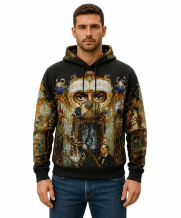 Buzo Michael Jackson Dangerous U002 - frente en modelo humano