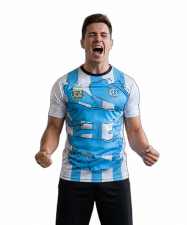 Camiseta club Argentina con escudo AFA de tres estrellas
