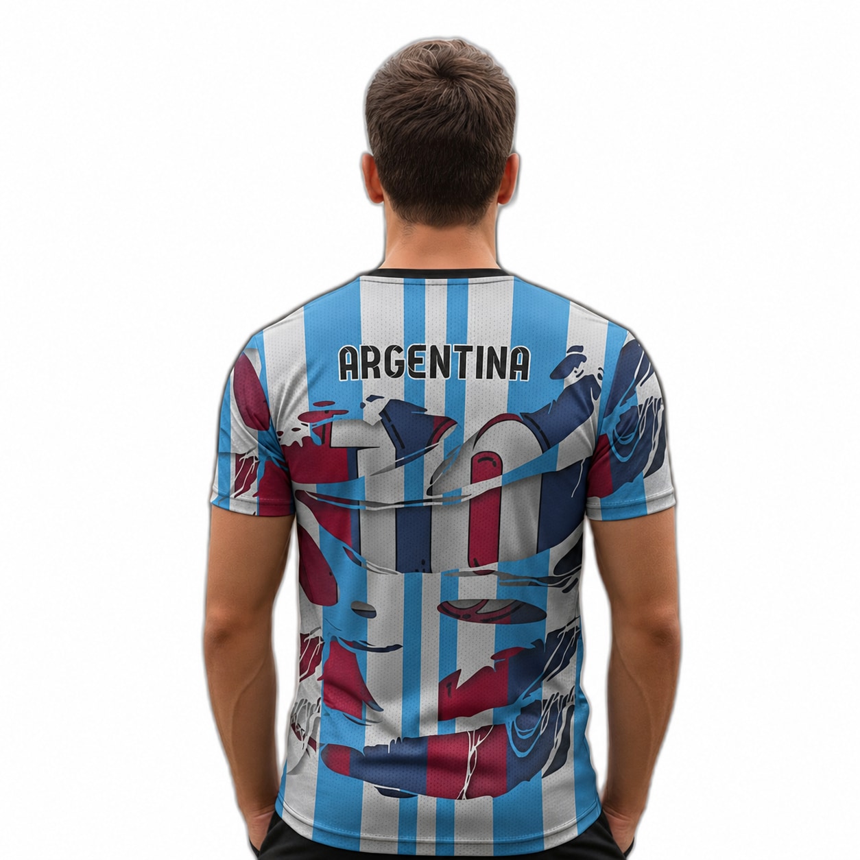 Camiseta club Argentina dorso actualizado