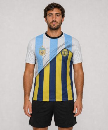 Camiseta club Argentina mockup hiperrealista