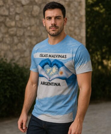 Remera Homenaje de Malvinas CS512 - FOTO 2 semi costado