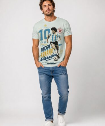 Remera Diego Armando Maradona Retro Vintage - Ranwey