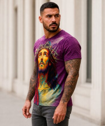 Remera Jesús PR563 - FOTO 2 semi costado