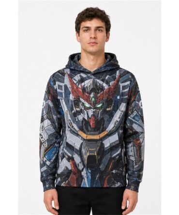 Buzo Gundam GQuuuuuuX Órbita Roja — frente, semi costado y dorso