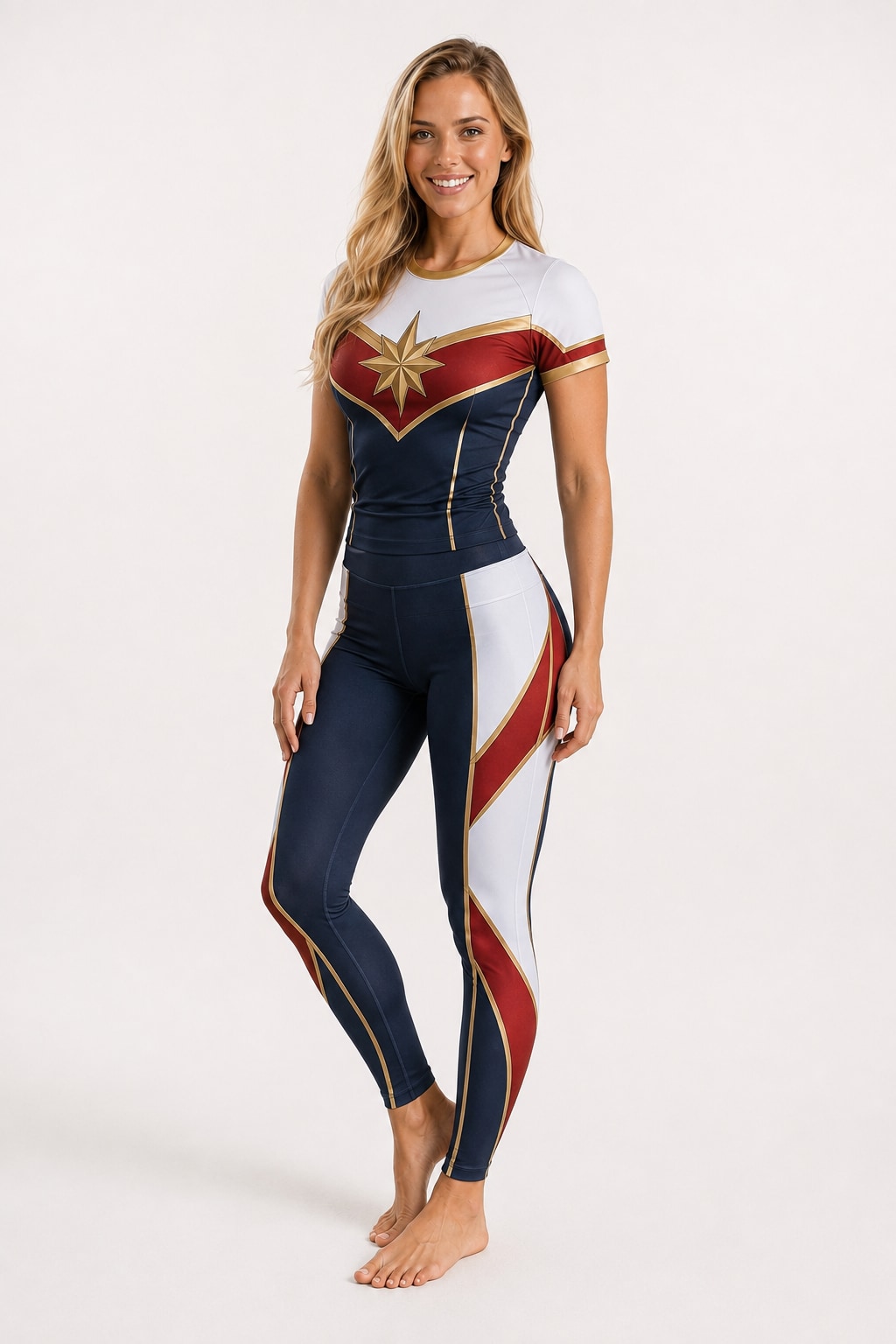 Conjunto Deportivo Capitana Marvel Alternativo