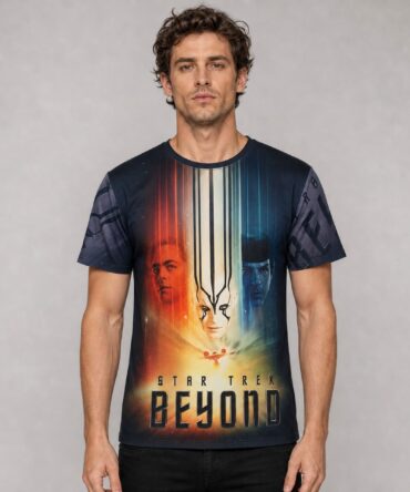 Remera Star Trek Beyond CS357 mockup fiel a la prenda real