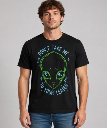 Remera Alien Don't Take Me To Your Leader - Ranwey