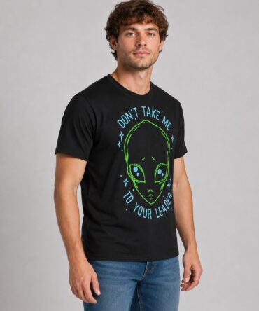 Remera Alien Don't Take Me To Your Leader - Ranwey