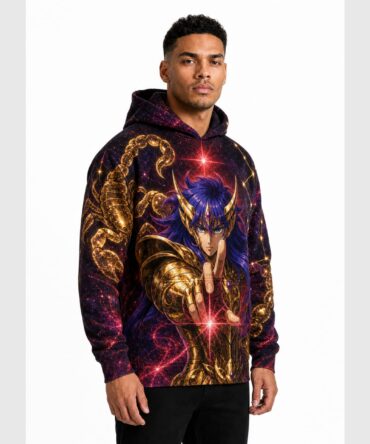 Buzo Saint Seiya semi costado - diseño idéntico al frente