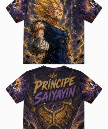 Remera Vegeta Príncipe Saiyayin