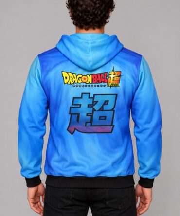 Buzo Dragon Ball Goku Ranwey, vistas frente y dorso