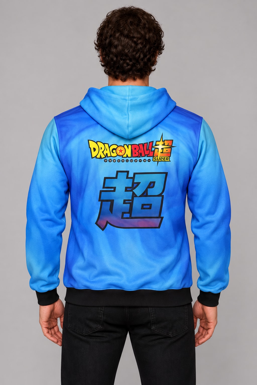 Buzo Dragon Ball Goku Ranwey, vistas frente y dorso