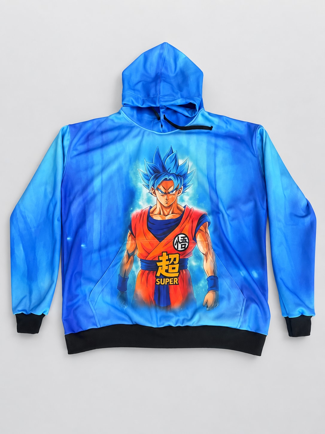Buzo Dragon Ball Goku Ranwey, vistas frente y dorso