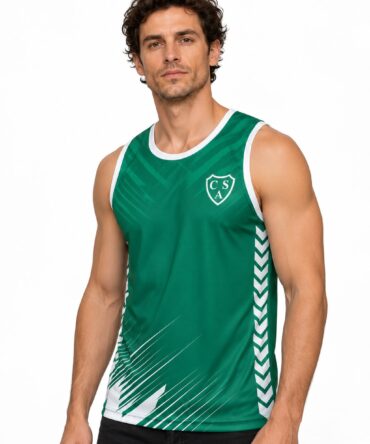 Sarmiento de Junín, remera y musculosa sin nombre en el dorso