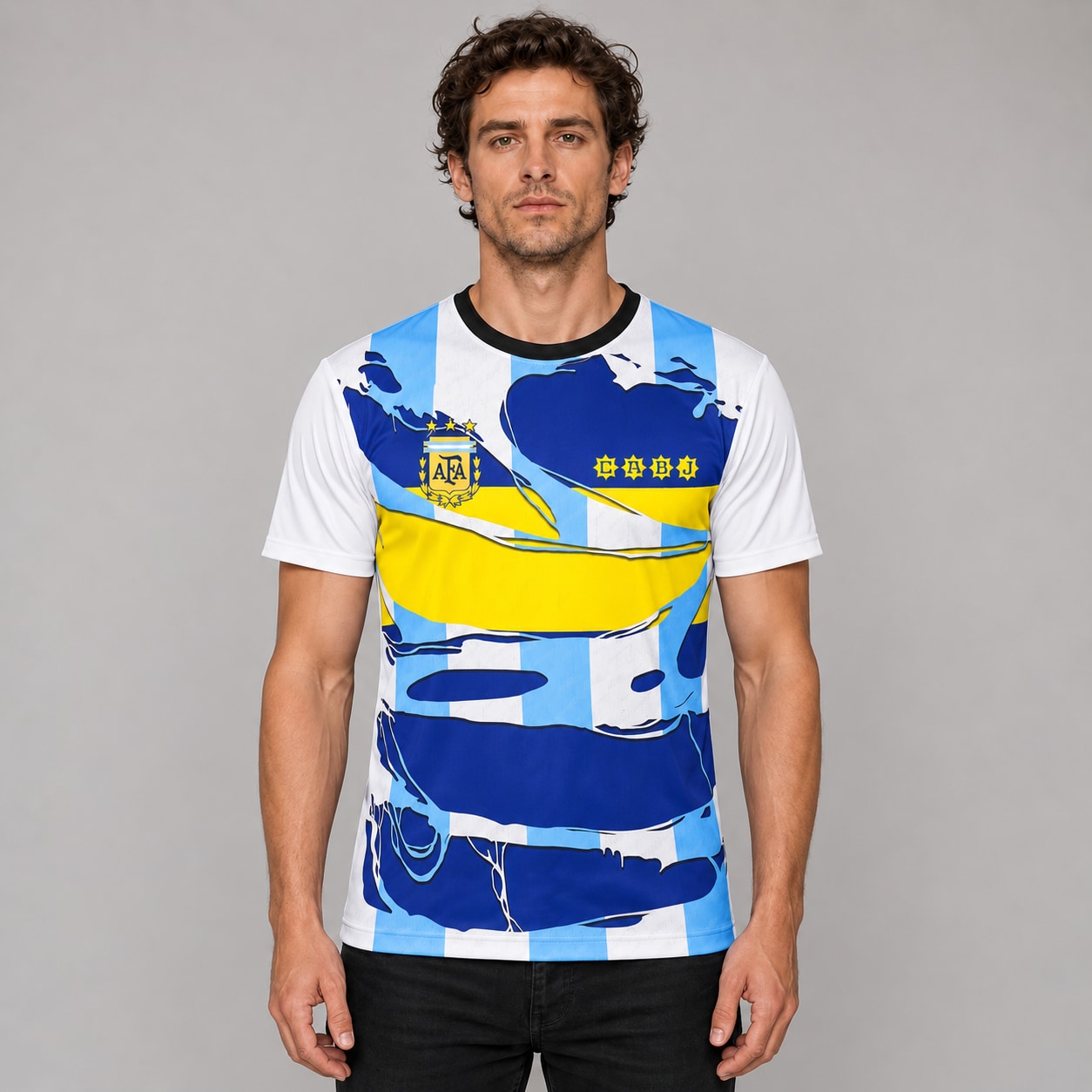 Camiseta Boca Argentina Campeón del Mundo FR204