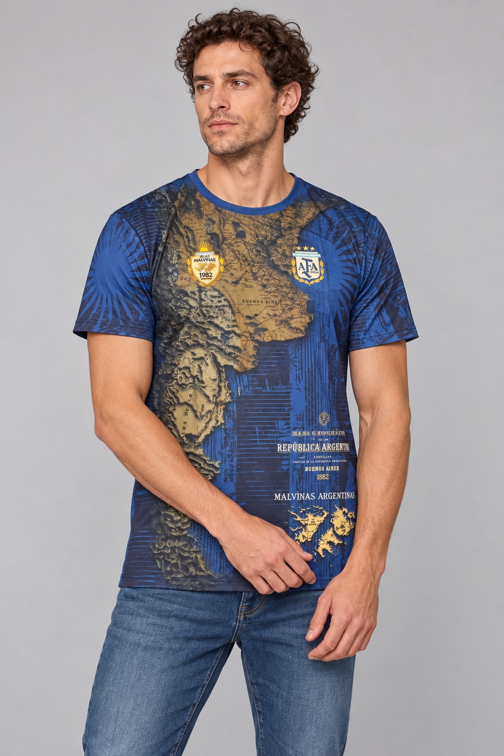 Camiseta Argentina homenaje Malvinas FR212