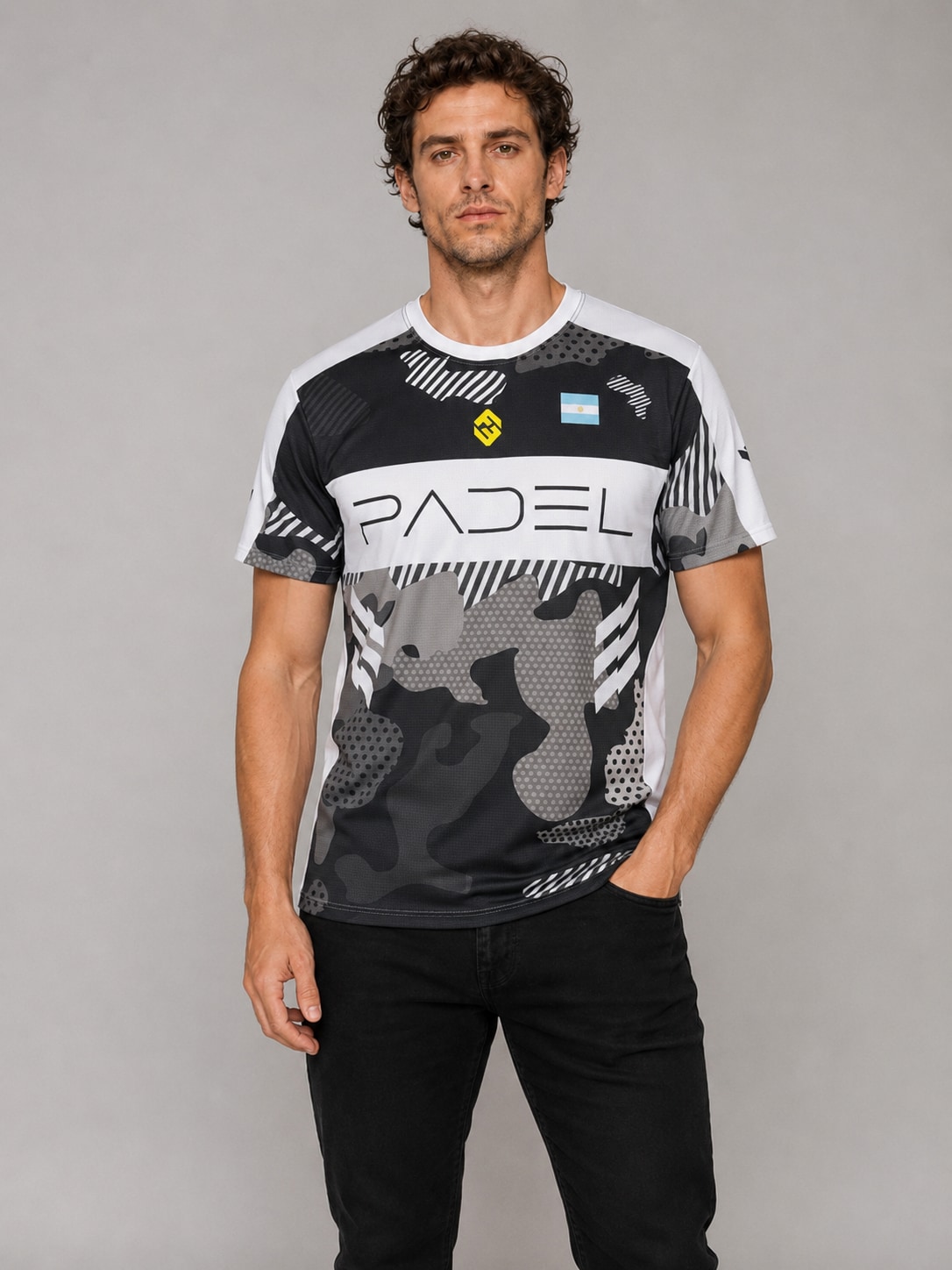 Camiseta de Pádel Ghost Match FTD002 modelo frente