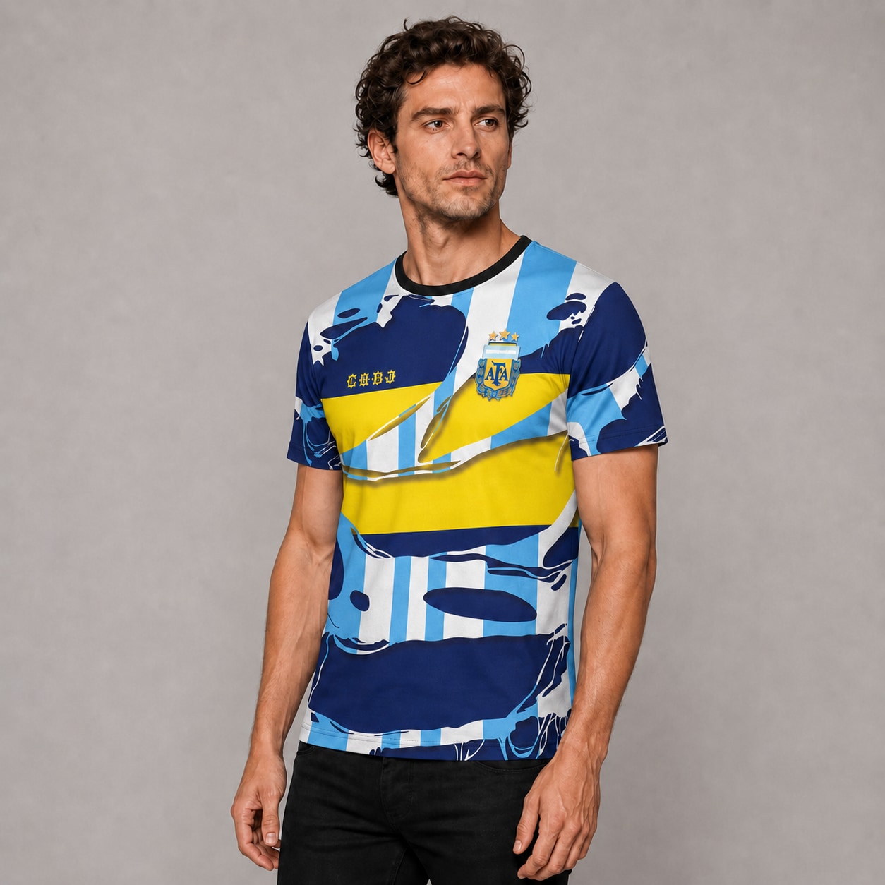 Camiseta Boca Argentina FR156 - modelo