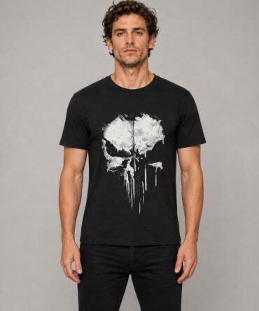 Remera Punisher algodón premium DTF - modelo frente