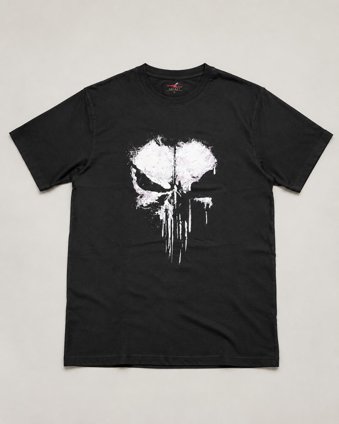 Remera Punisher algodón premium DTF - foto real frente