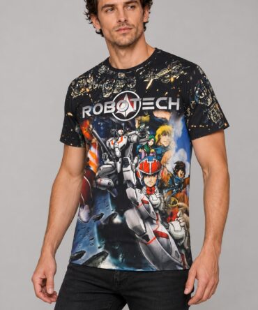 Remera Robotech PR028 Ranwey frente, detalle y dorso