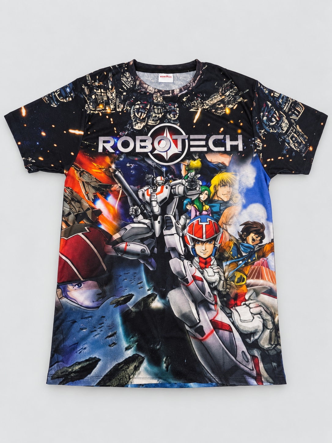 Remera Robotech PR028 Ranwey frente, detalle y dorso