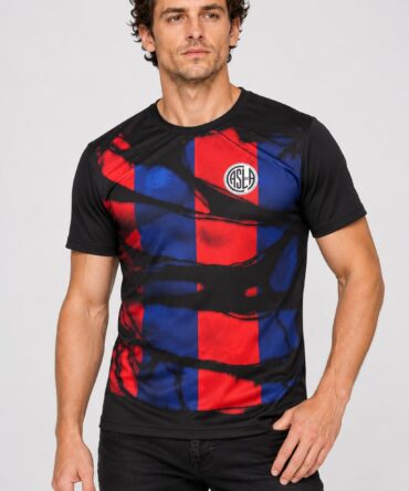 Camiseta Rasgada San Lorenzo frente y dorso