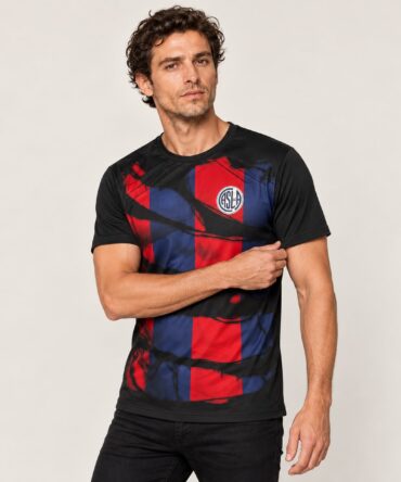 Camiseta Rasgada San Lorenzo frente y dorso