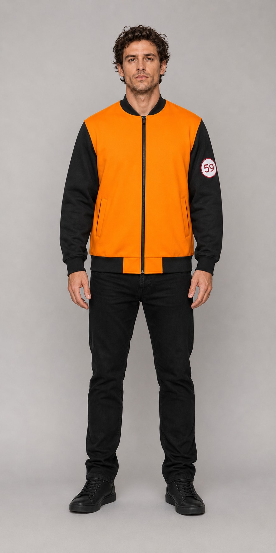 Campera Universitaria Dragon Ball Goku 59 Ranwey - modelo frente