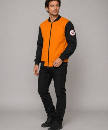 Campera Universitaria Dragon Ball Goku 59 Ranwey - modelo tres cuartos