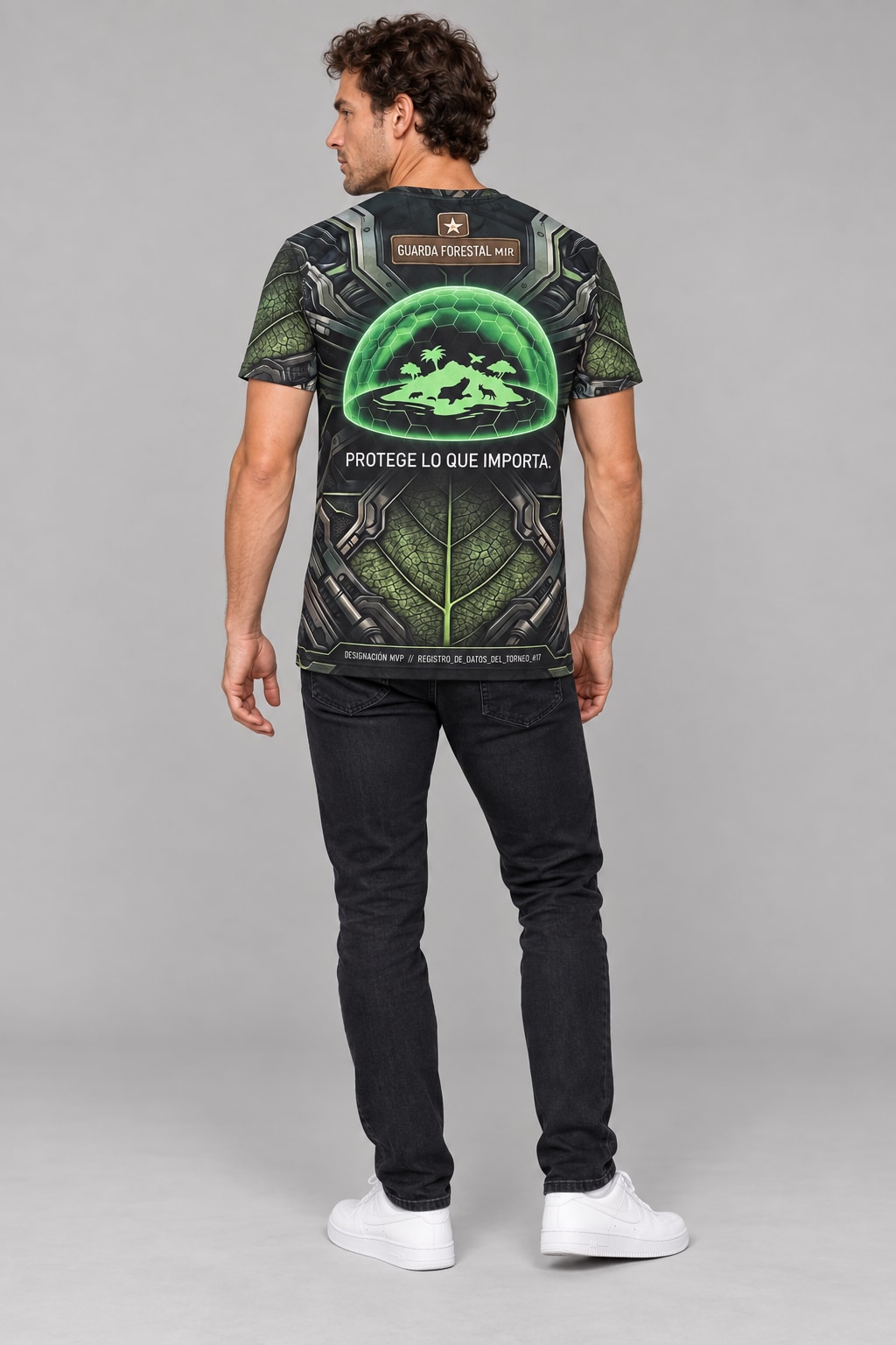Remera Androide 17 Guarda Forestal — modelo Ranwey y fotos reales