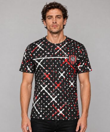 Camiseta Chacarita Juniors Fr089 modelo frente