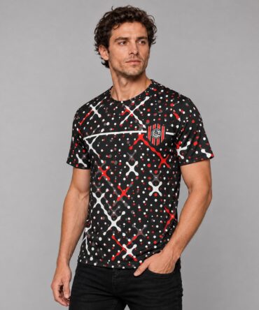 Camiseta Chacarita Juniors Fr089 modelo semi costado