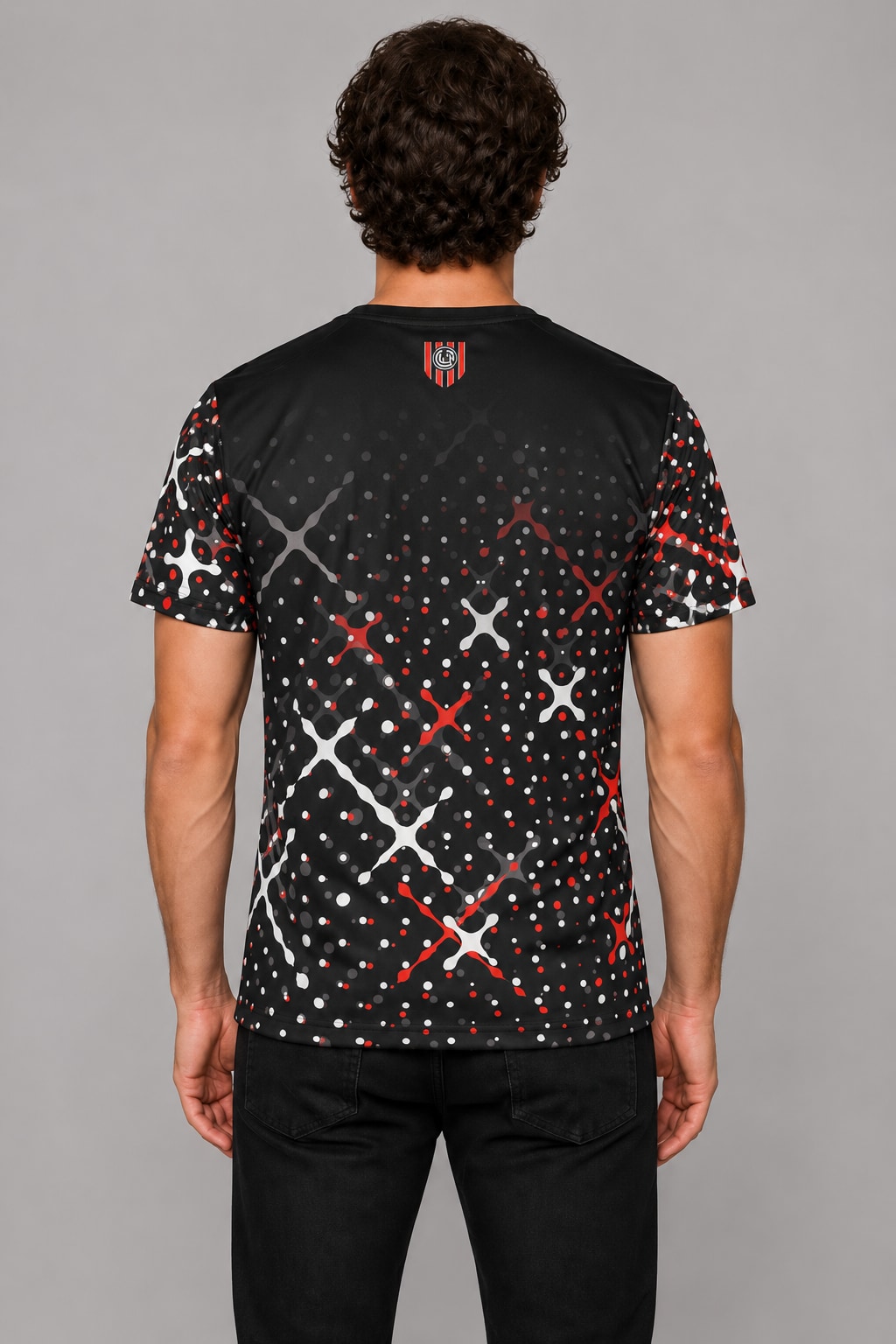Camiseta Chacarita Juniors Fr089 modelo dorso
