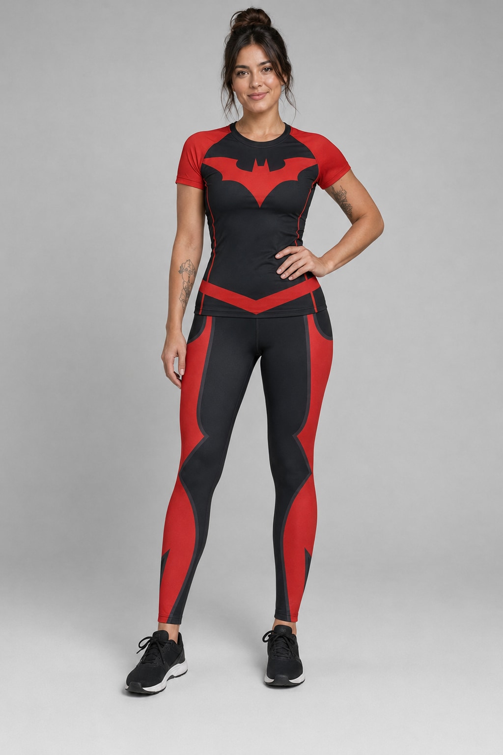 Conjunto Deportivo de Dama Traje Batwoman Ranwey - modelo frente