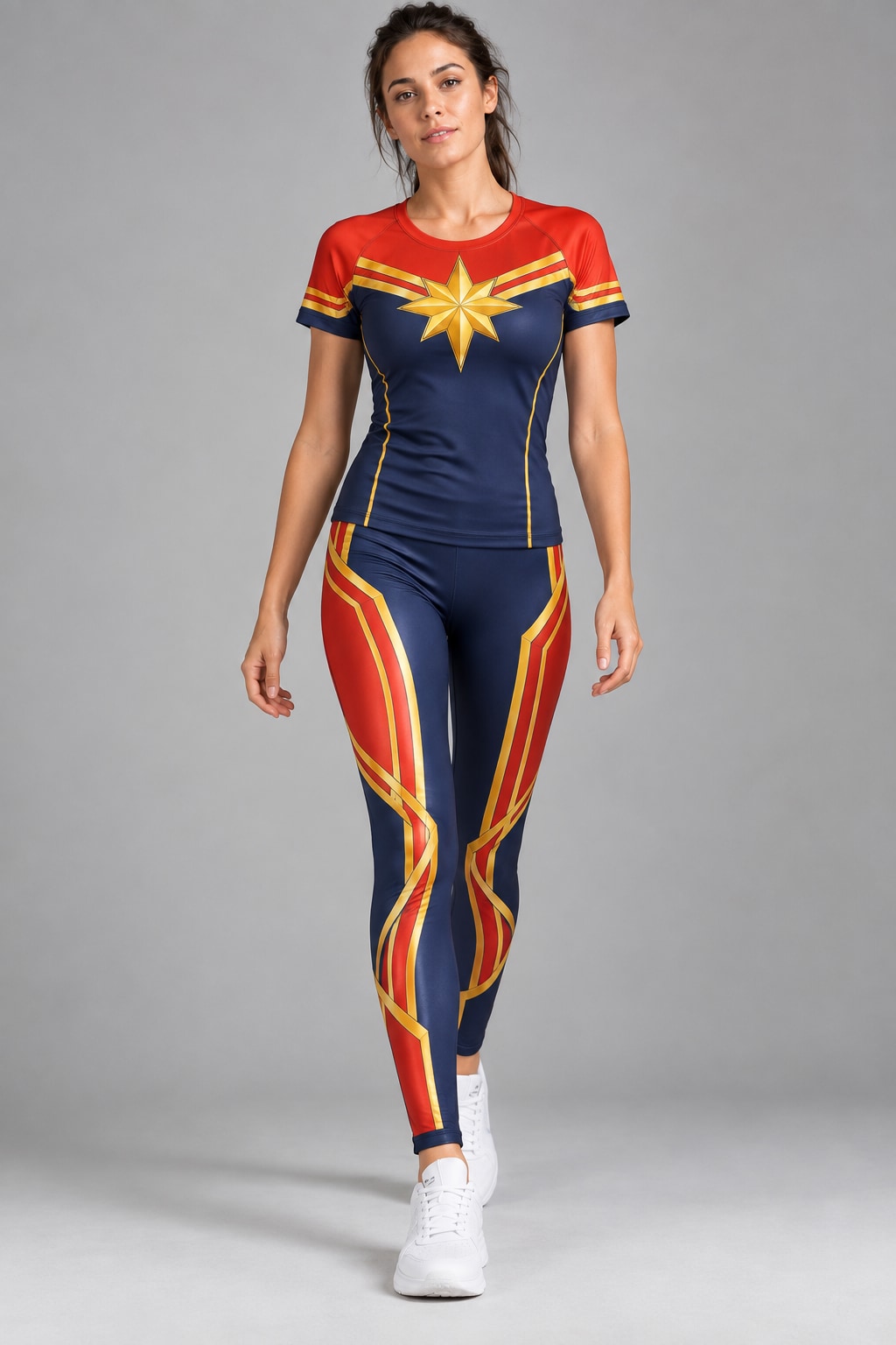 Conjunto Capitana Marvel — calza correcta y modelo Ranwey