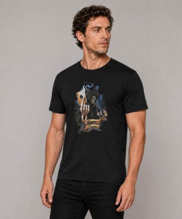 Remera Calavera Poker As - Ranwey