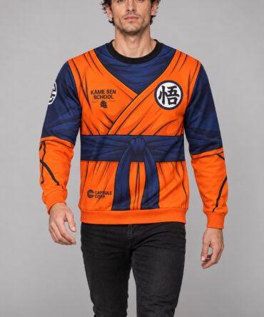 Buzo Goku Kame Sen School cuello redondo