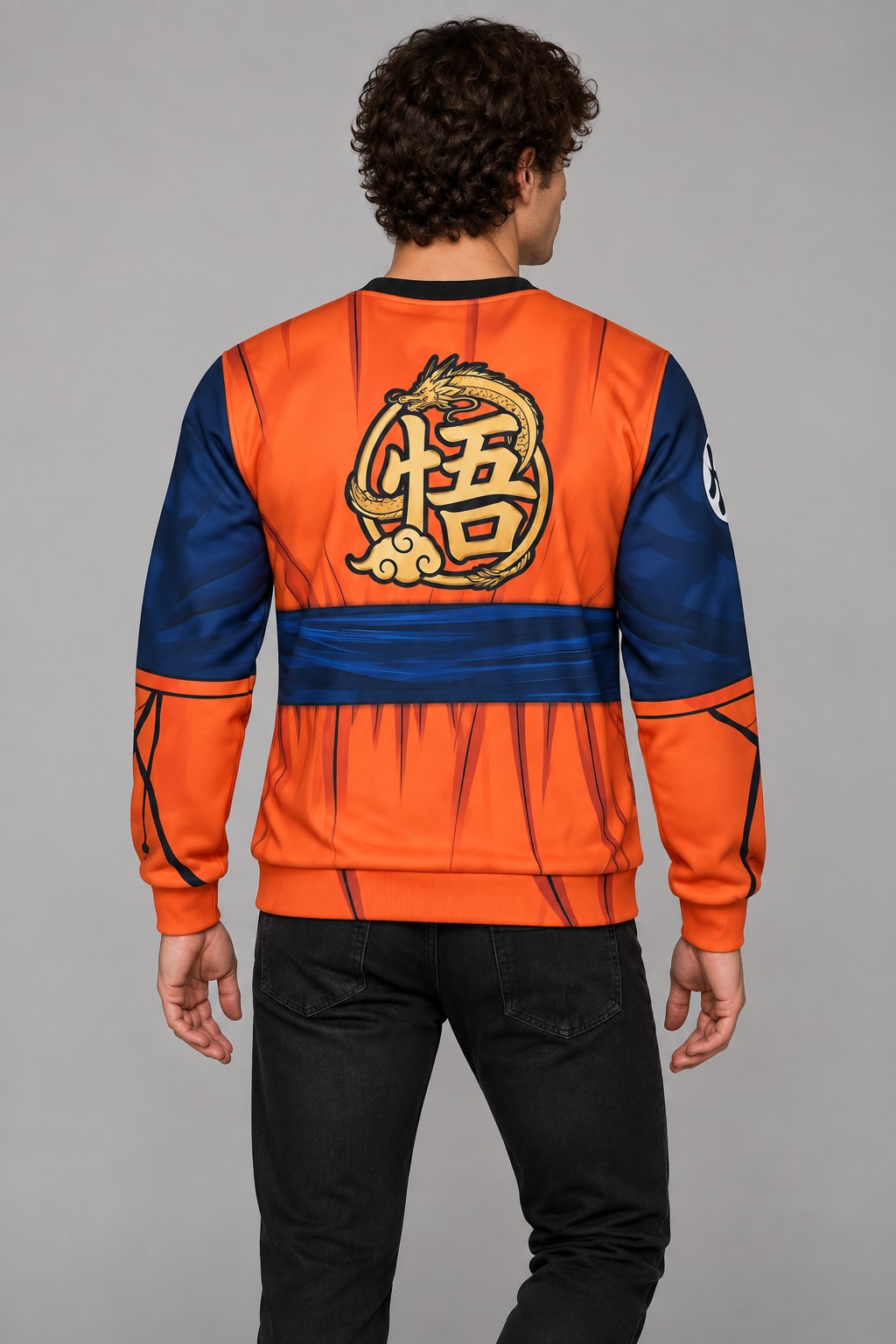 Buzo Goku Kame Sen School cuello redondo