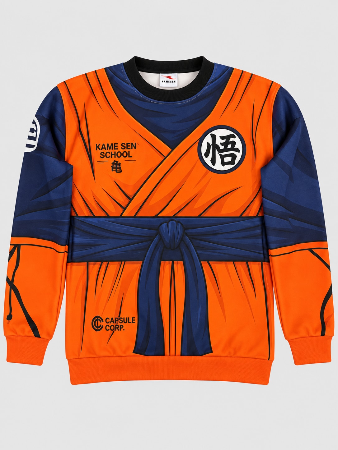 Buzo Goku Kame Sen School cuello redondo