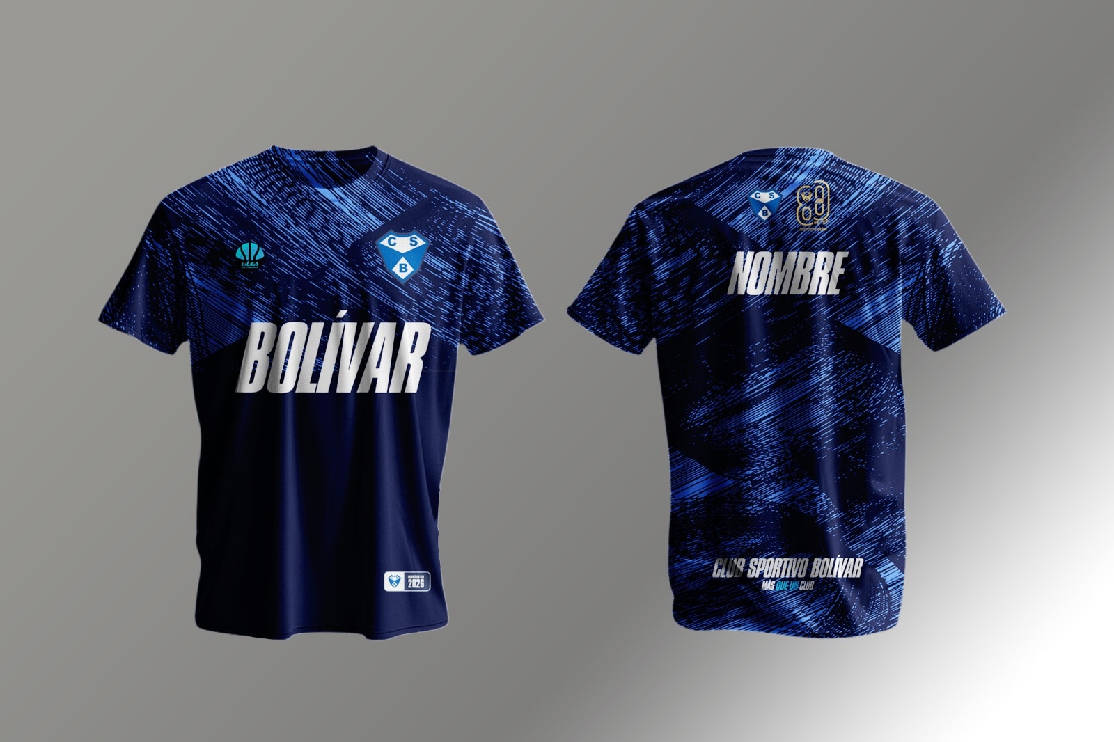 Mockup original frente y dorso Club Sportivo Bolivar