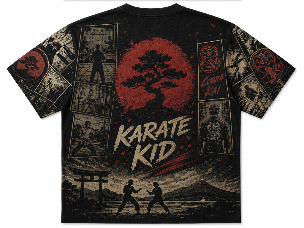 Dorso de Diseño de la película Karate Kid, diseño de Archivo RWY