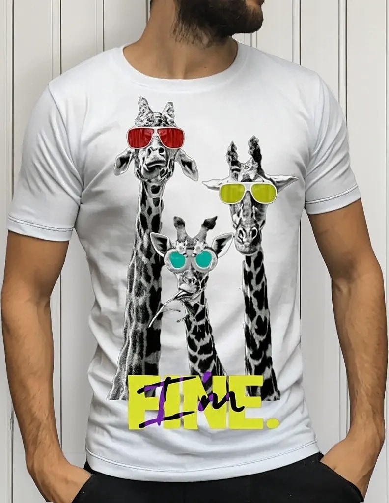 Remera Jirafas Im Fine - Imagen 3