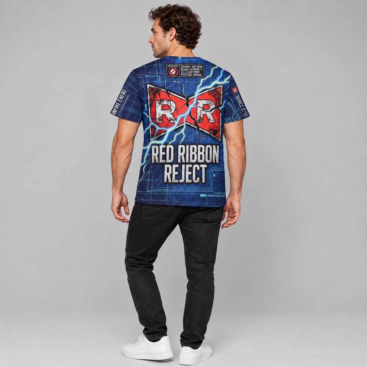 Remera Androide 18 Red Ribbon — modelo Ranwey y fotos reales