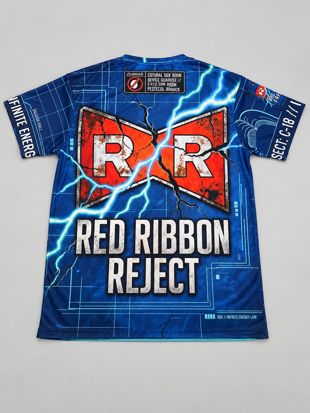 Remera Androide 18 Red Ribbon — modelo Ranwey y fotos reales