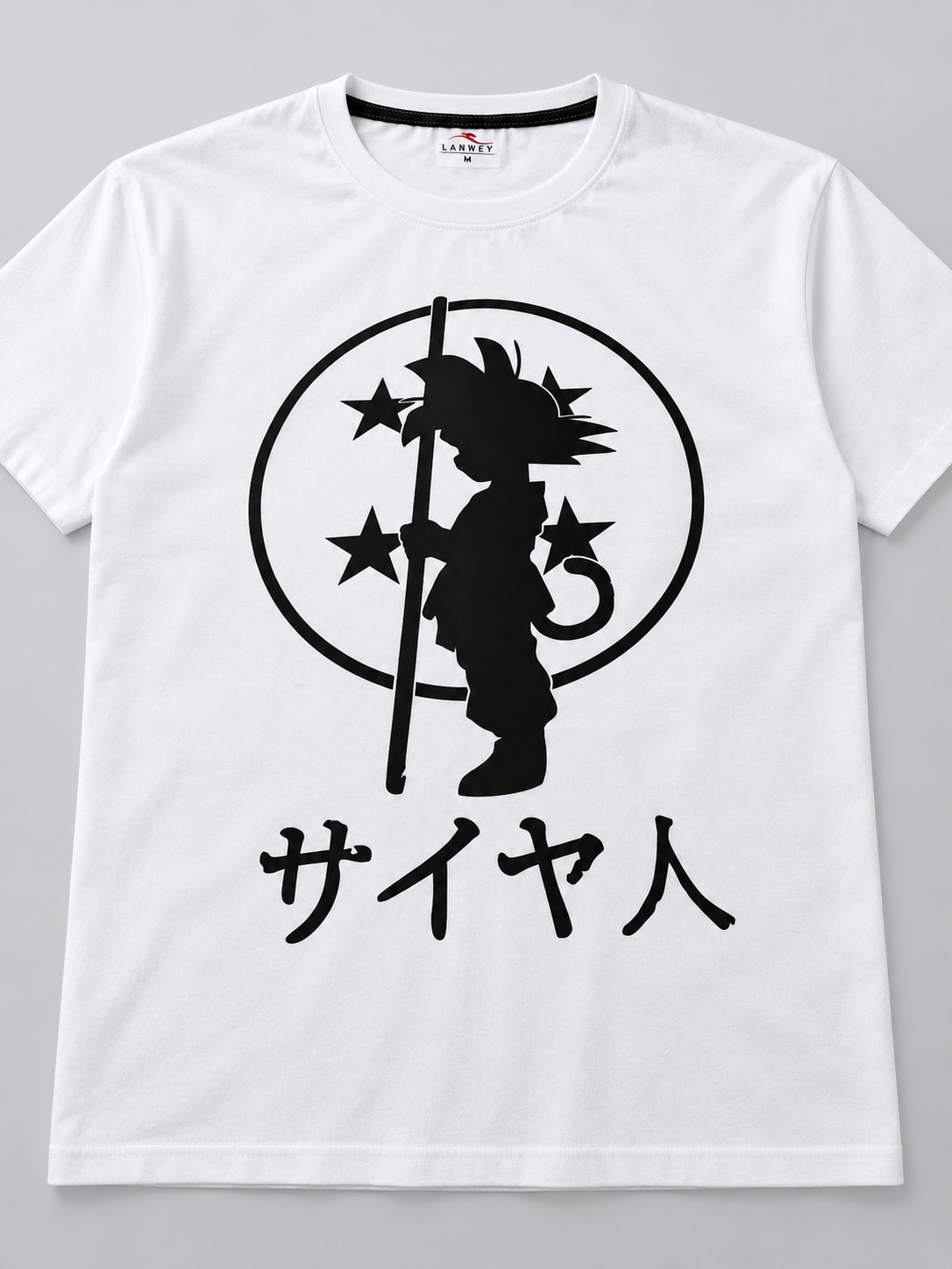 Remera Goku de algodón — modelo Ranwey y fotos reales