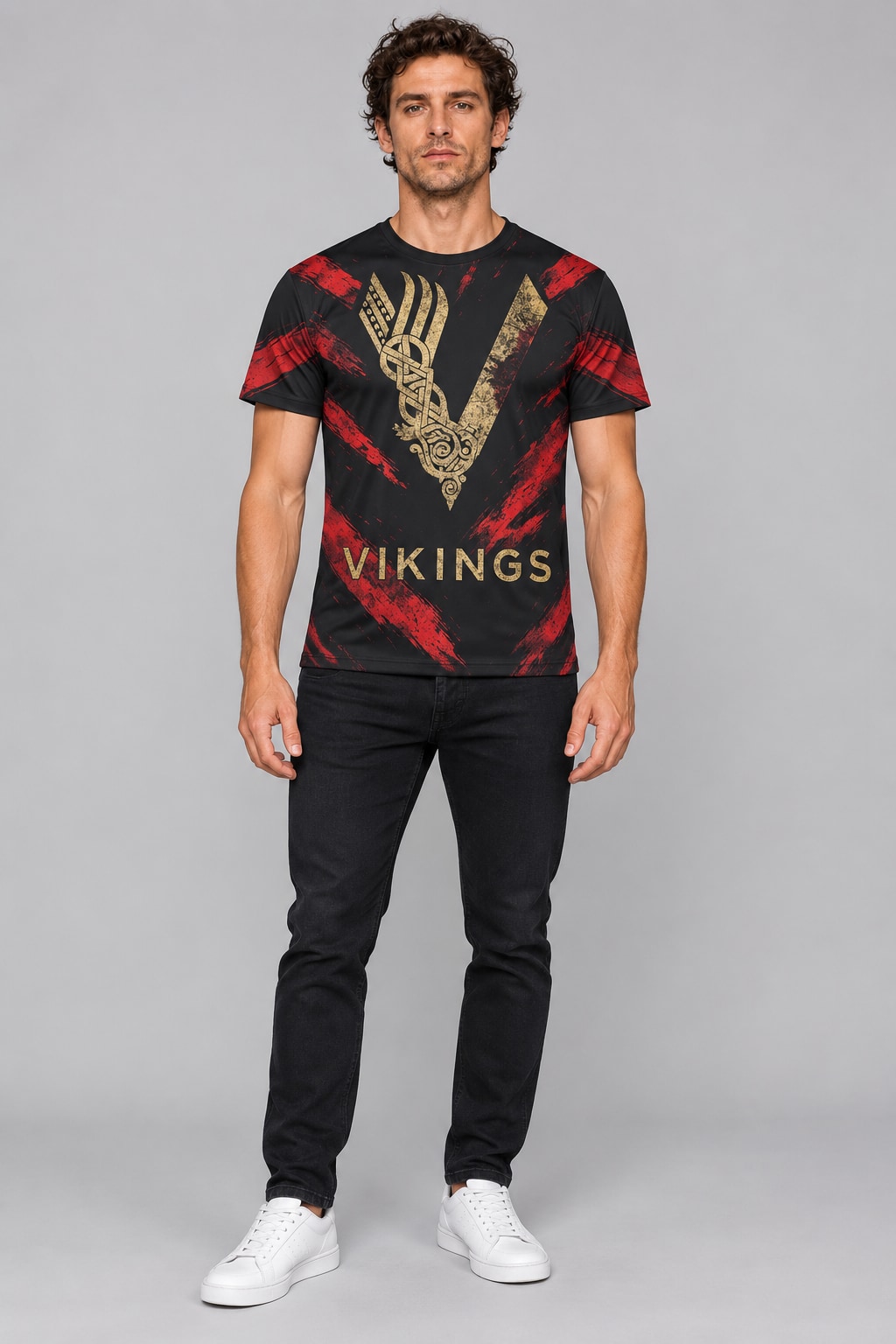 Remera Vikings Valhalla El Valknut — modelo Ranwey y fotos reales