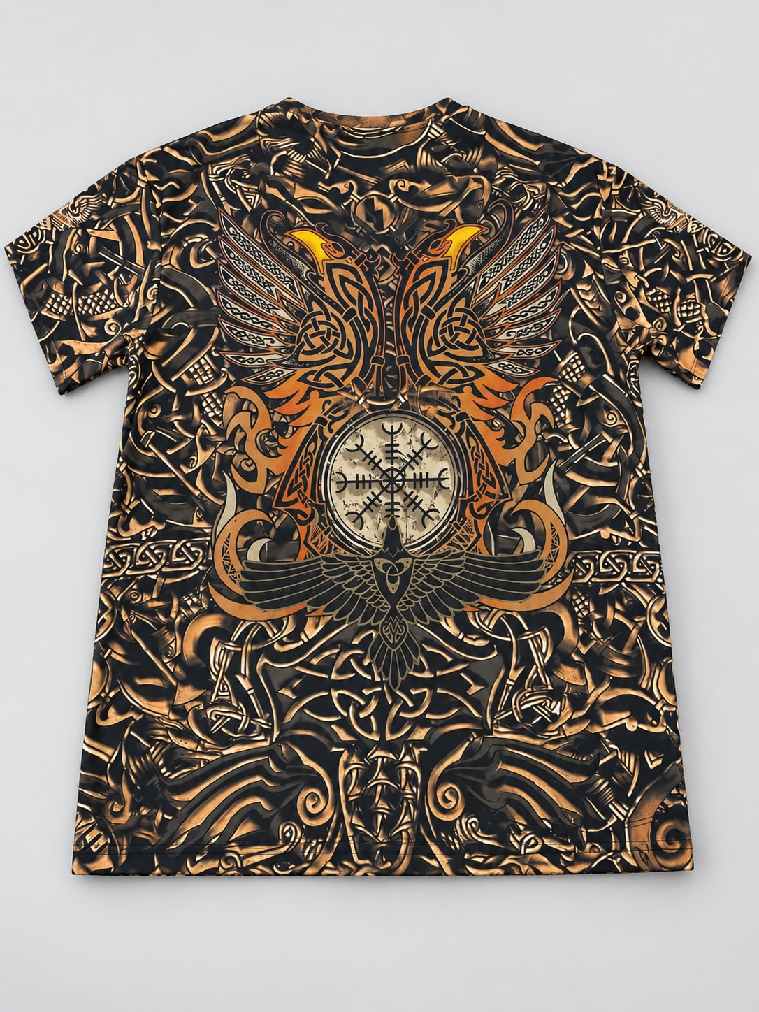 Remera Valhalla Odin UR036 foto real dorso