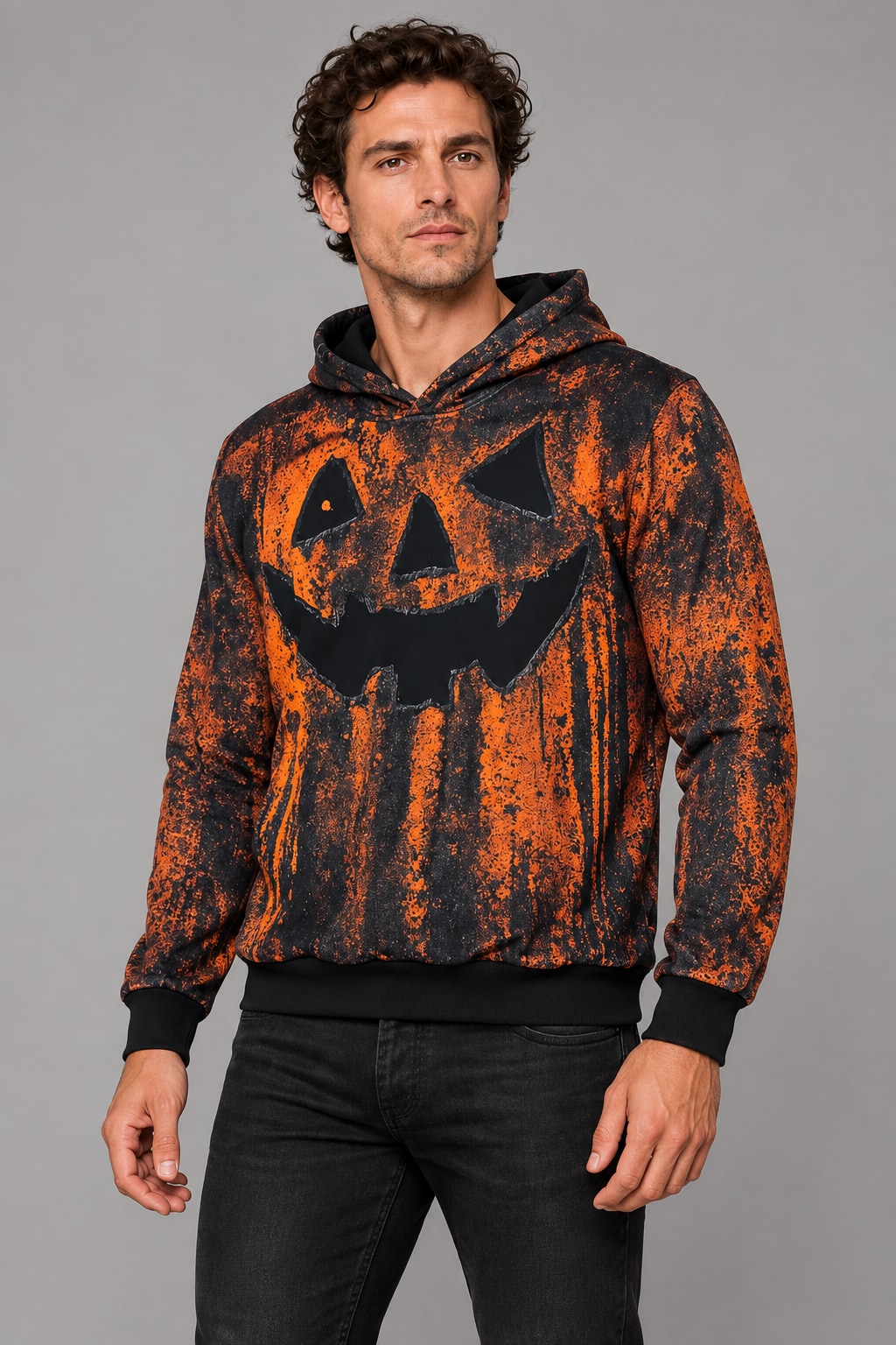 Buzo Calabaza Halloween BCPR019 fiel a prenda real